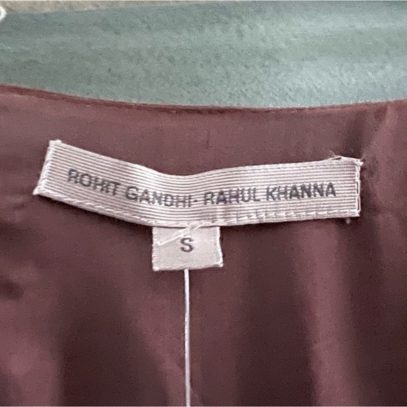 Rohit Gandhi-Rahul Khanna Sequined Trimmed Sleeveless Racerback A-line Dress - Picture 6 of 7